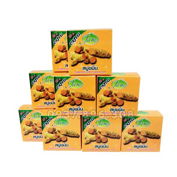 [Genuine Product] Jam Extra Thai Turmeric Bran Soap