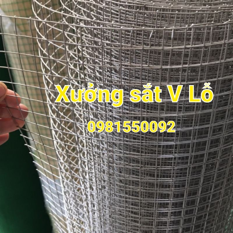 Lưới inox 304 không rỉ sét lỗ ô vuông 0,5cm ,1,2cm và 2cm