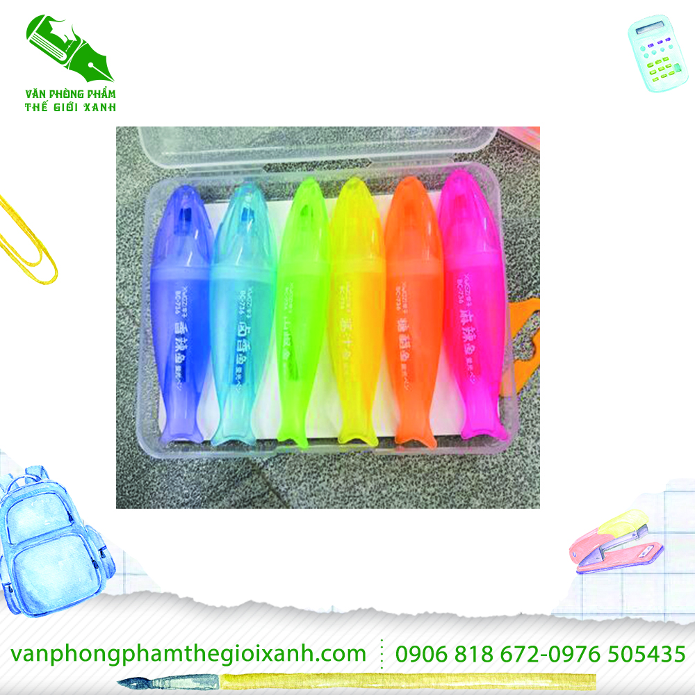 BÚT DẠ QUANG 736 ( 6 cây)
