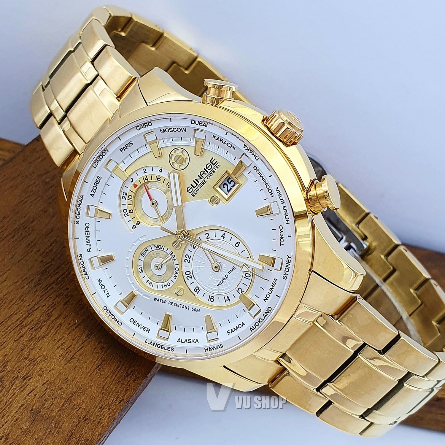 Sunrise Men's Watch 1135SA - World time
