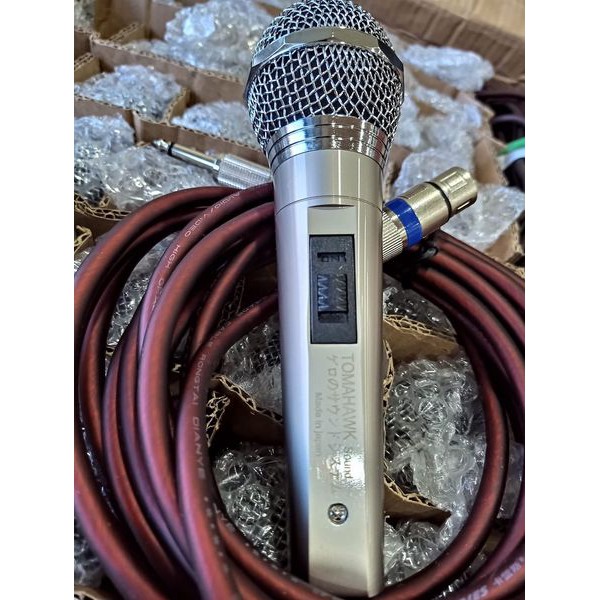 Micro có dây cao cấp tomahawk - hàng nhật chính hãng - chống hú , hút mic - new 2033 - gia khang shop