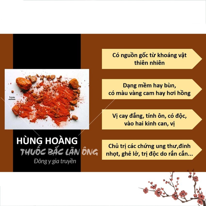 Đá Hùng Hoàng 200g