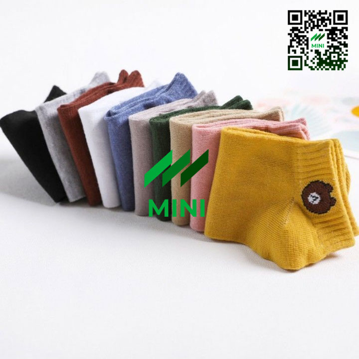 1 Set 10 đôi Vớ tất gấu Brown