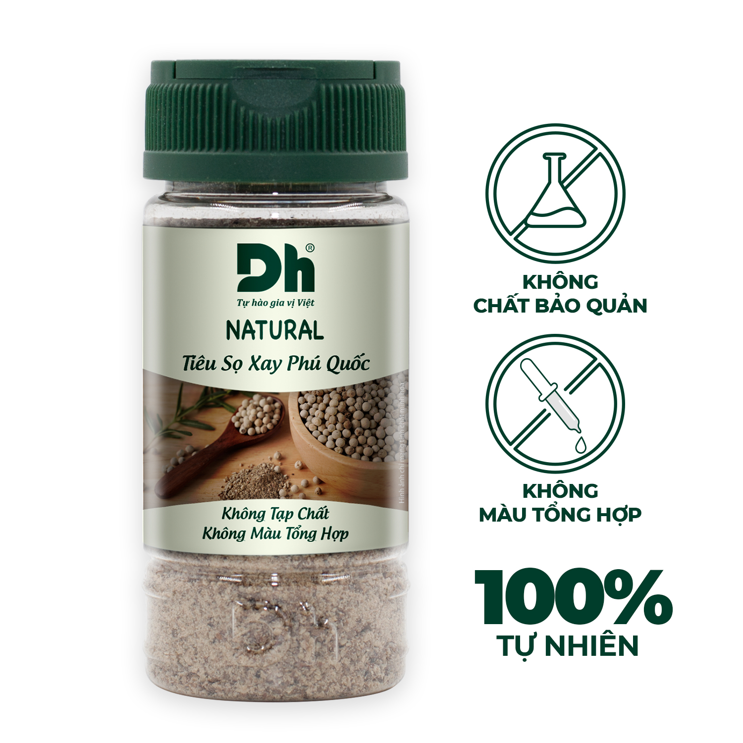 Tiêu sọ xay Phú Quốc Dh Foods 45g