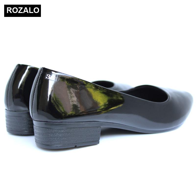 Giày búp bê nữ da bóng Rozalo R5602