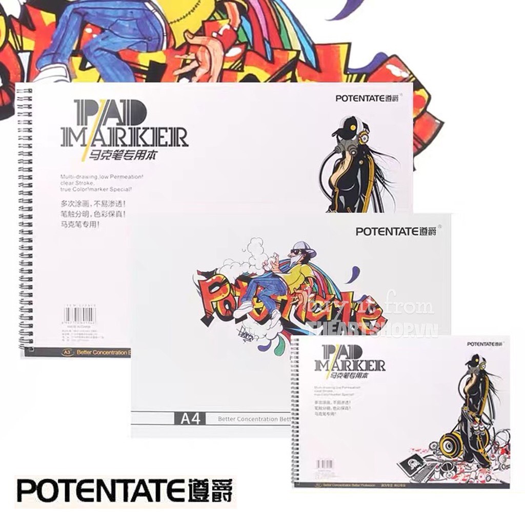 Sổ vẽ marker pad POTENTATE