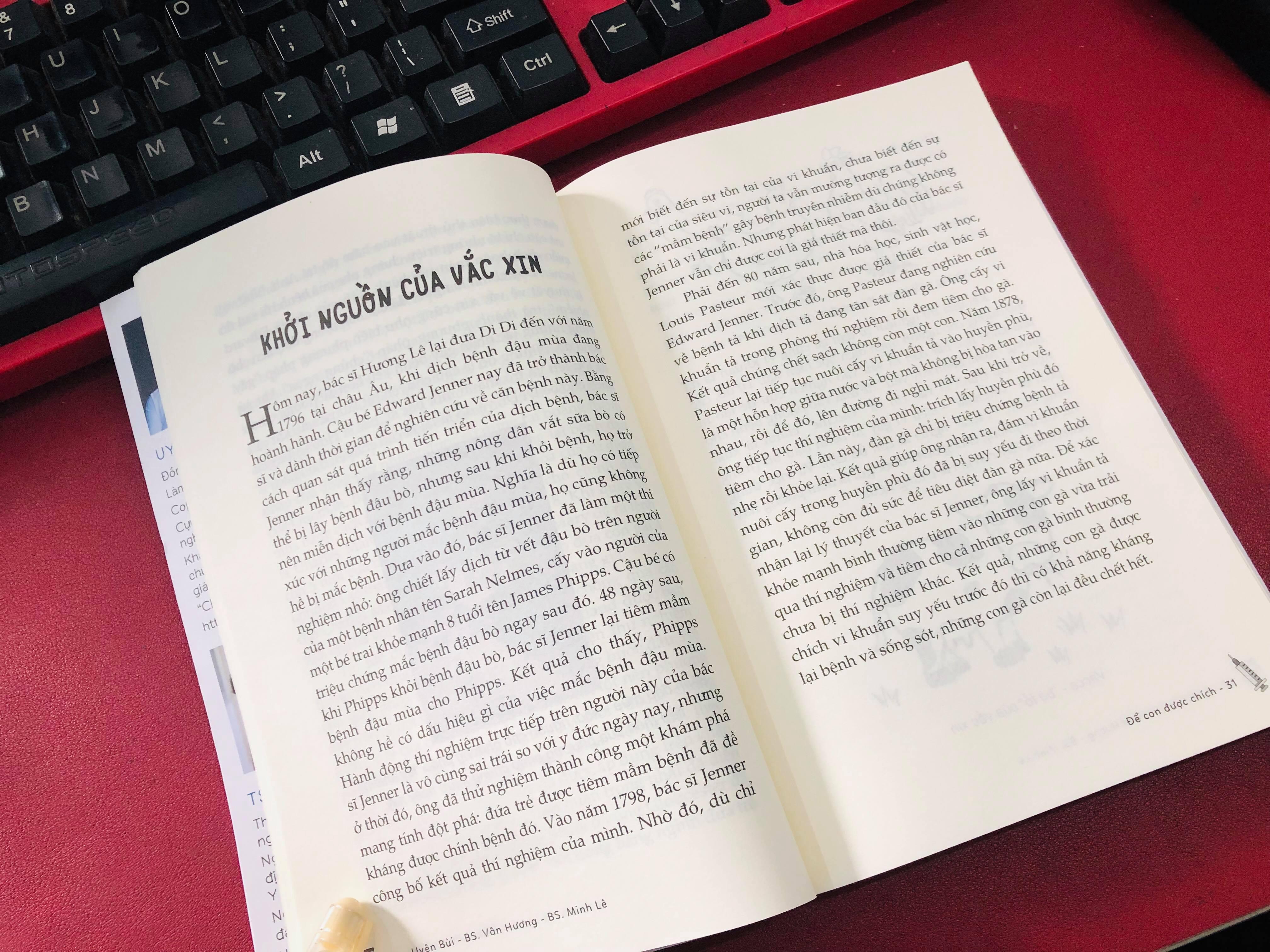 SÁCH - Để Con Được Chích - Hiểu Hết Về Vắc Xin Và Miễn Dịch