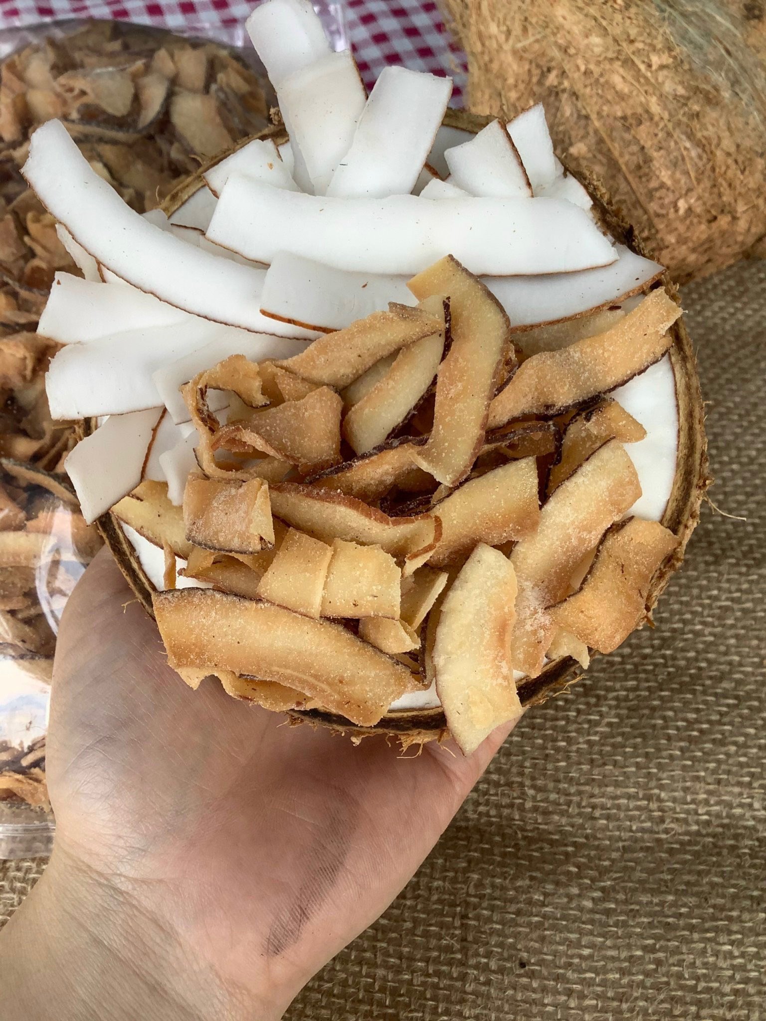 🥥Dừa sấy giòn Tam Quan Bình Định - GÓI 500GR