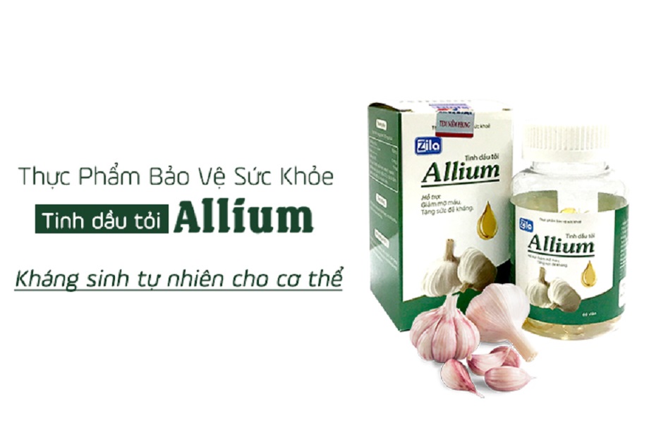 [HCM][Siêu Sale] TINH DẦU TỎI ALLIUM (60viên/ 1 hộp)