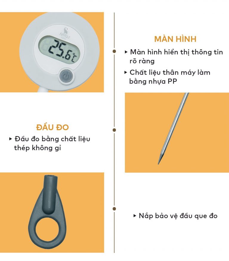 NHIỆT KẾ ĐO SỮA MOAZ BÉBÉ MB – 020