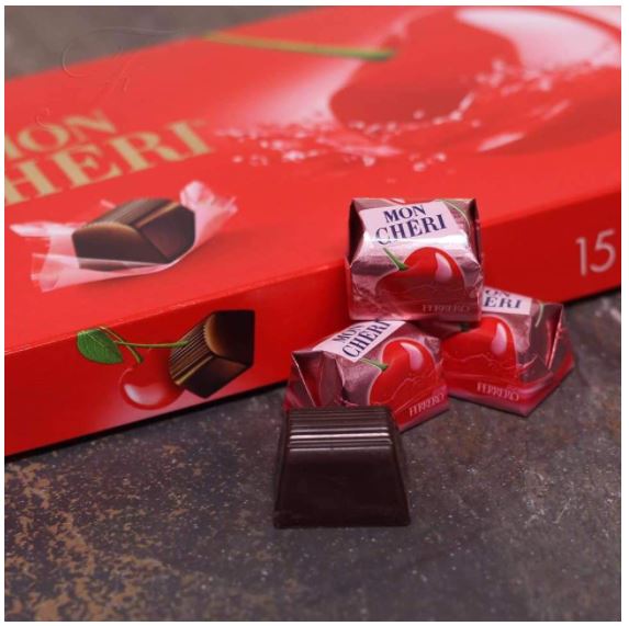 HỘP SOCOLA MON CHERI 157G (15 VIÊN)