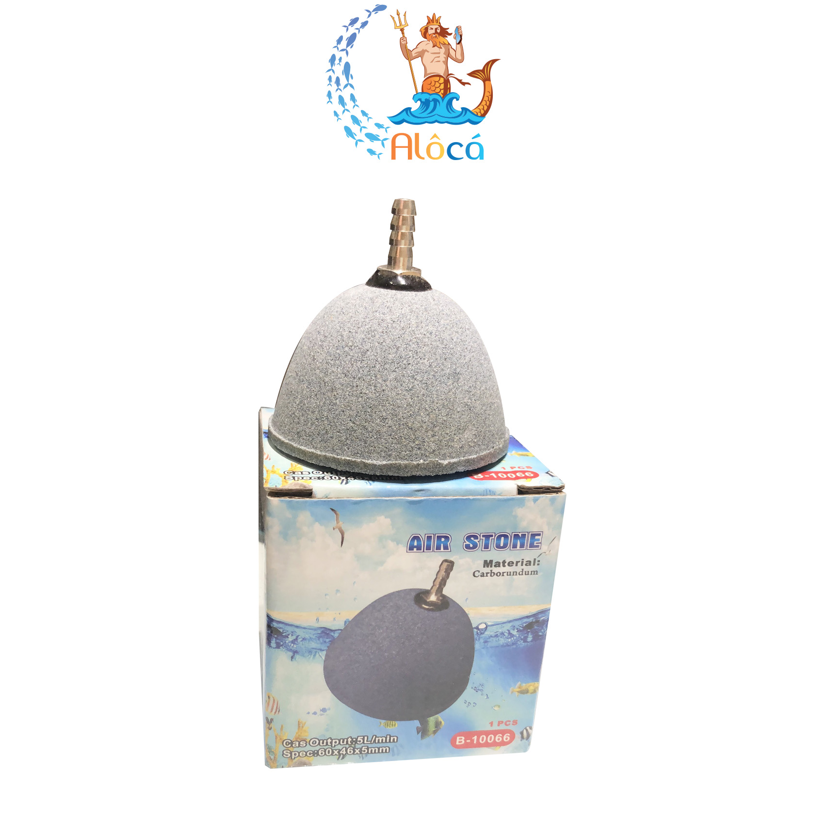 Quả sủi oxy hình nón phi 6 cm, 8 cm, 10 cm cho bể cá cảnh, hồ cá koi.