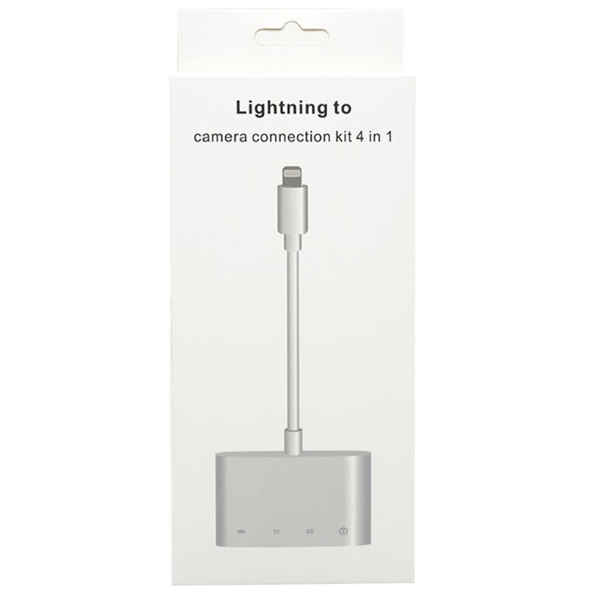 Cáp OTG lightning 4 in 1 cho Iphone Ipad