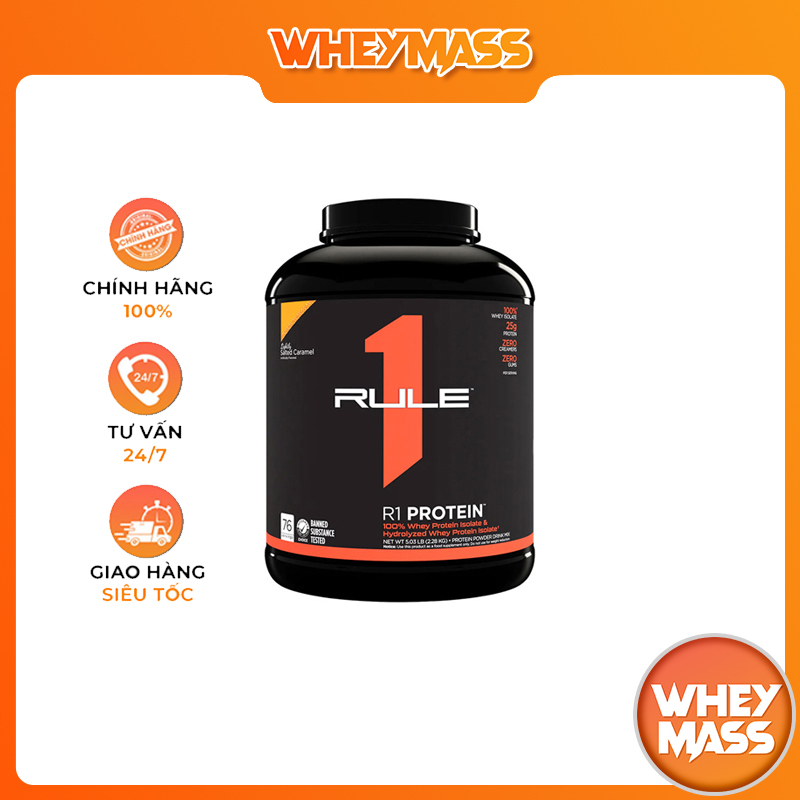 Sữa Dinh Dưỡng Tăng Cơ RULE 1 R1 Protein 5Lbs (2.3 KG)