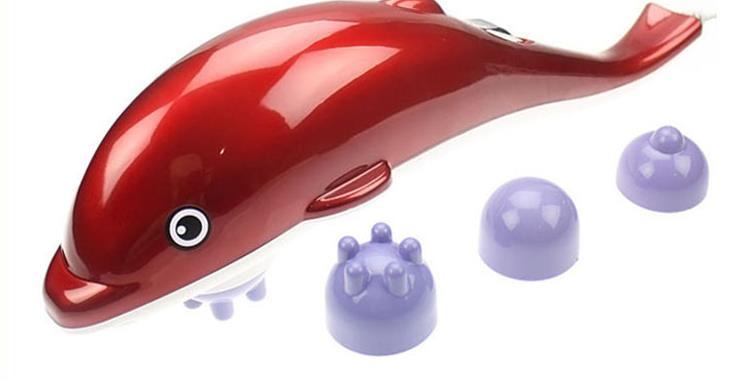[HCM]Máy massage cầm tay cá heo mini 3 đầu
