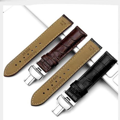 [SALE HOT] Dây đồng hồ Tissot da cá sấu size 19mm (màu đen) CAO CẤP