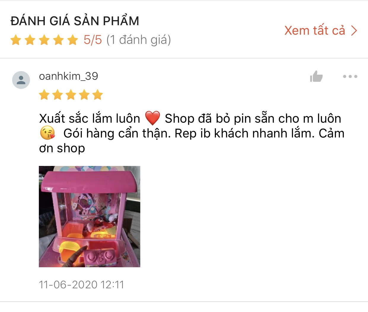 [HCM]Máy gắp thú đồ chơi cho bé cỡ lớn