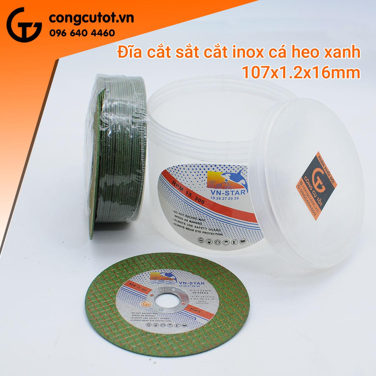 Đá cắt sắt, inox cá heo xanh