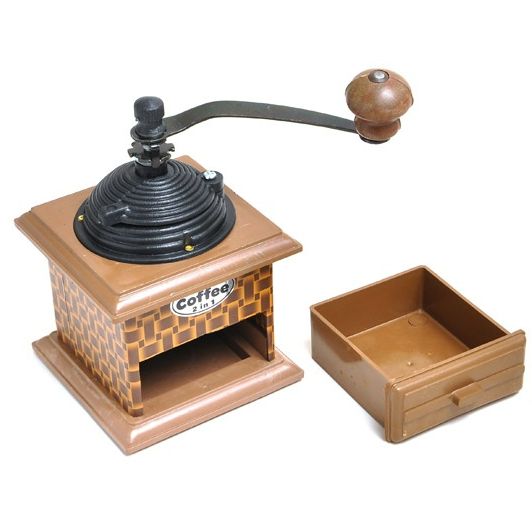 [HCM]Cối Xay Tiêu Xay Cà Phê Bằng Tay Màu Gỗ Trục Quay Thép