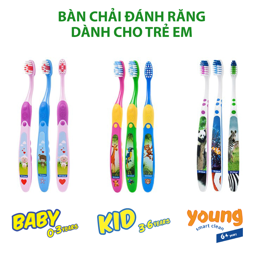 Bàn Chải Đánh Răng Trisa Young 6 Tuổi Trở Lên