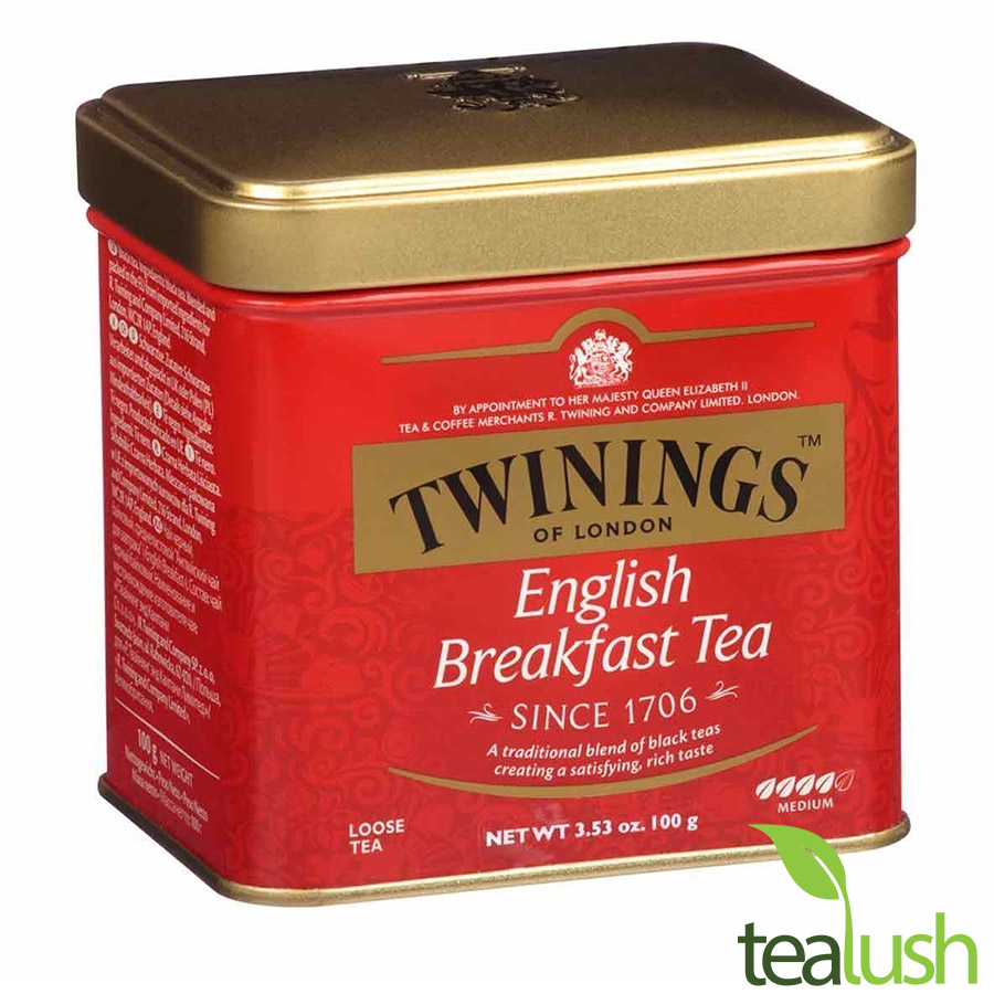 Trà lá Twinings English Breakfast Trà hộp thiếc cao cấp 100gr LOOSE TEA