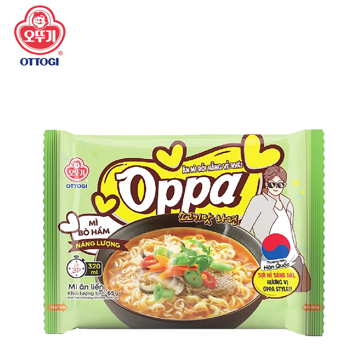 THÙNG 30 GÓI MÌ BÒ HẦM OPPA OTOKI