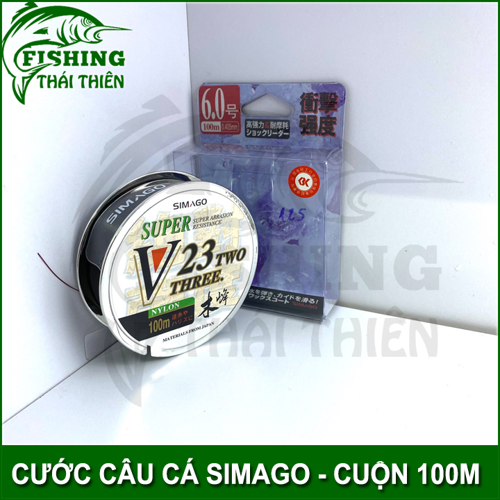 [HCM]Dây cước câu cá SIMAGO V23 cước nhật cuộn 100m