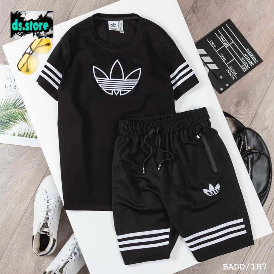 Bộ Quần Áo Thể Thao Nam Thun Cao Cấp, Bộ Adidas Nam Mùa Hè Nặng Động |  Lazada.Vn