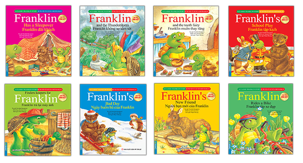 Combo Bộ truyện về chú rùa nhỏ Franklin (trọn bộ 8 cuốn)