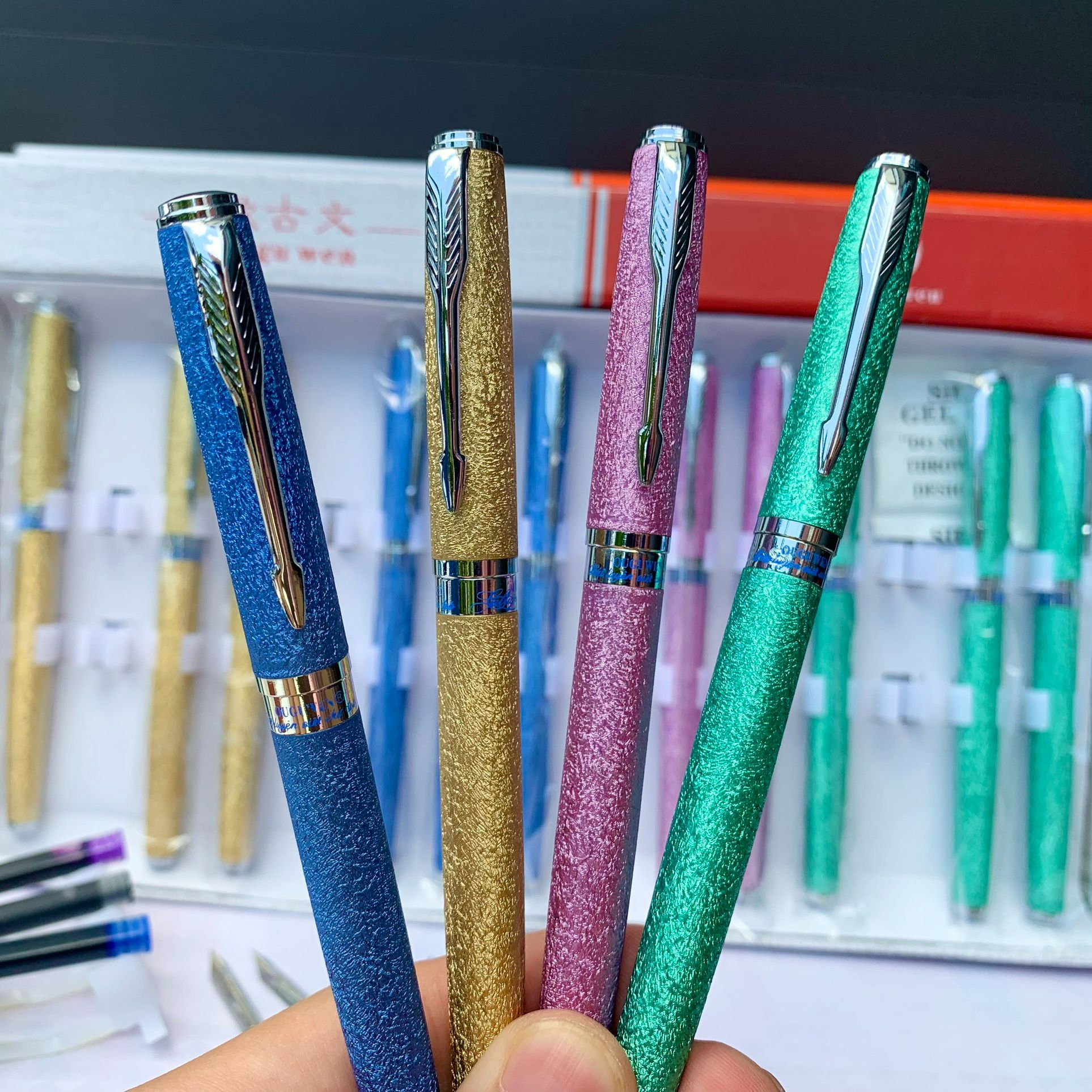 Bút Máy OUGUWEN 005 Ngòi Viết Tách Đôi Nét Thanh Nét Đậm, Bút Mực Luyện Chữ Cao Cấp