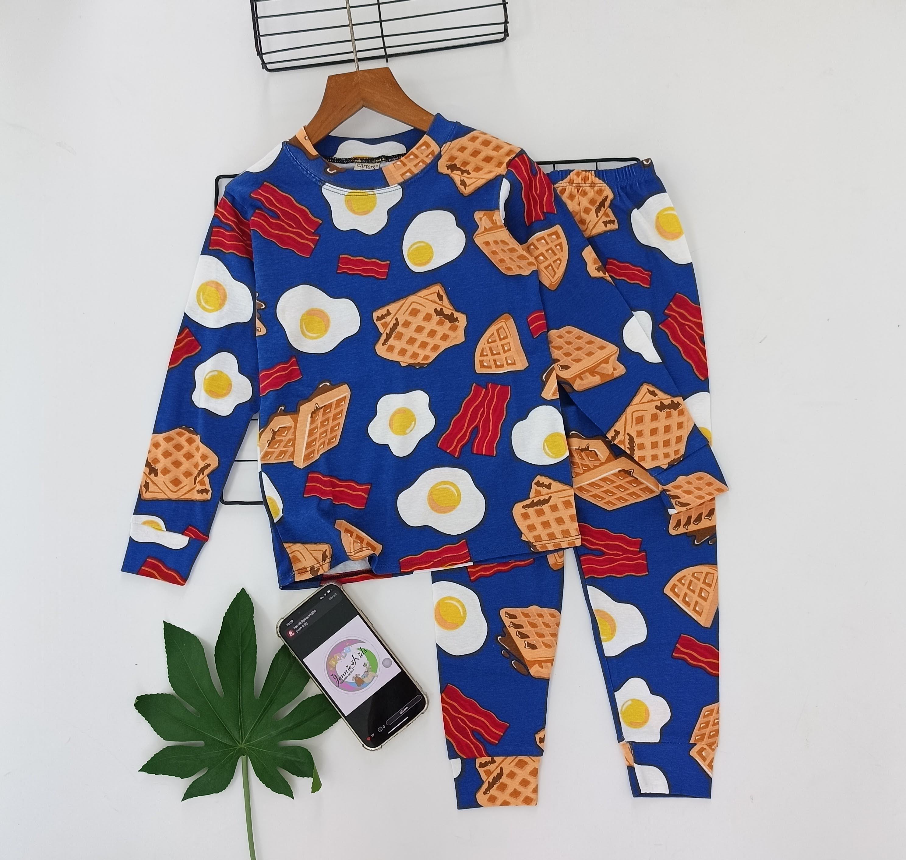 Bộ bé trai, đồ bộ bé trai dài tay size đại thun cotton VNXK Jennie kids J464