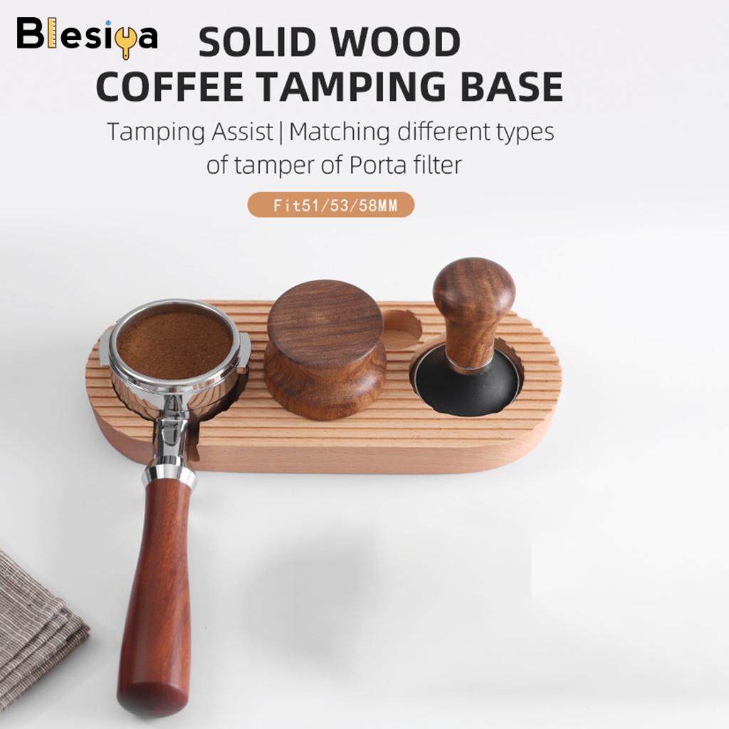 Blesiya Coffee Tamper Holder Tidy Solid 4 Slots Tamping for Home Kitchen Espresso