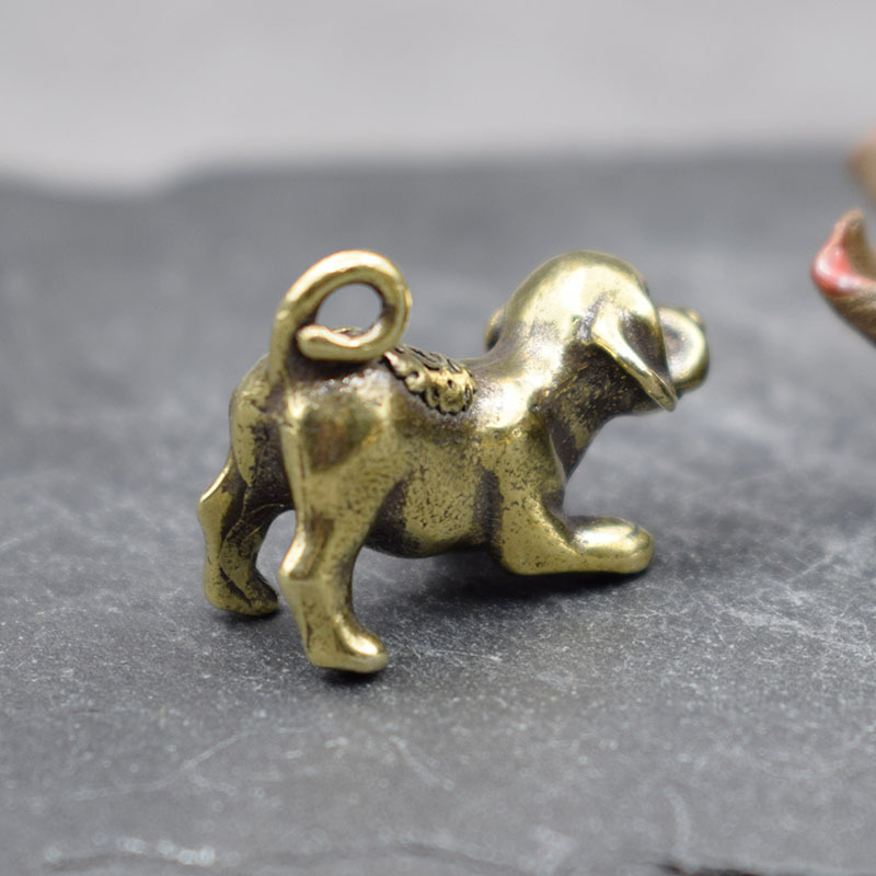 Tượng Phong Thủy Hình Cún Con (Kích Thước: 3.0cm x 2.2cm)