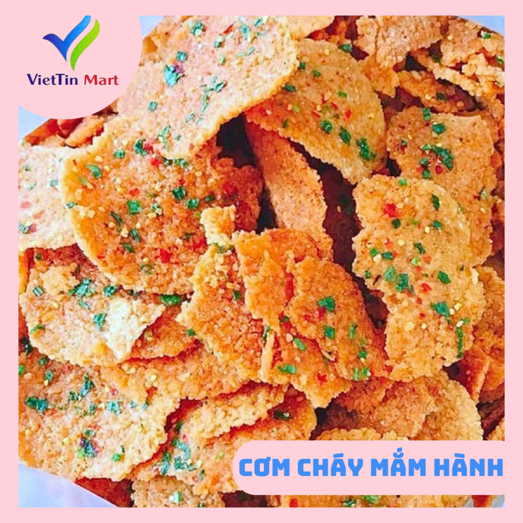 Combo 10 bịch cơm cháy chiên mắm hành - viettin Mart