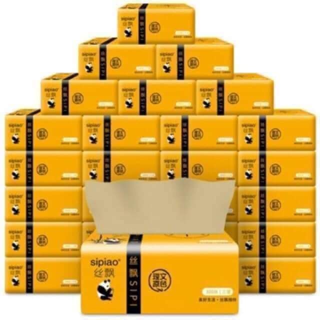 Thùng 30 gói giấy ăn gấu trúc sipao