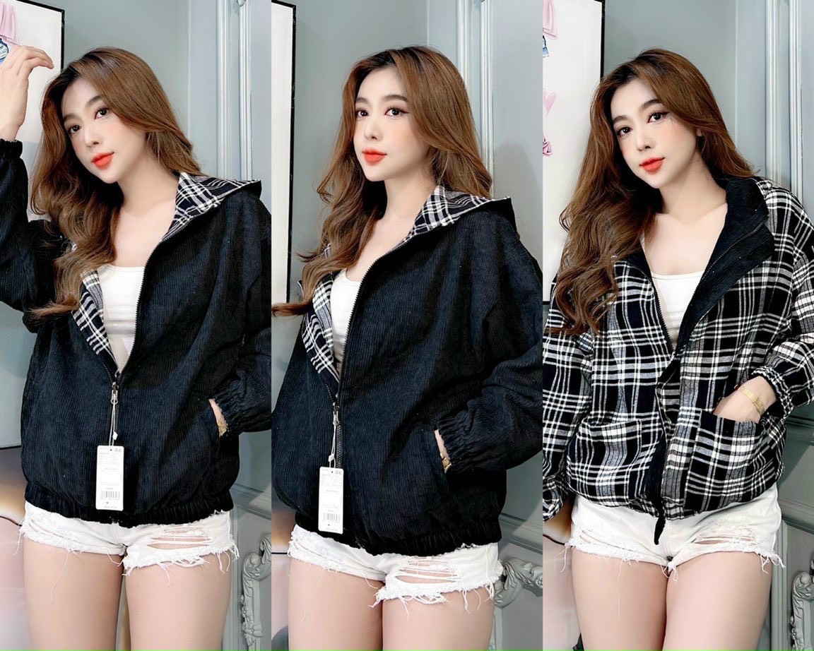 Áo khoác nữ có mũ đi học form rộng thun gân cao cấp chống nắng chống gió tốt - Hot trend 2023