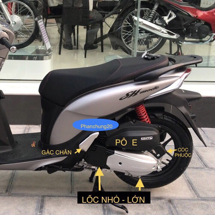 CẶP ỐP HÔNG ( NẸP SƯỜN ) DÙNG CHO ĐỜI XE SHMODE 2013 2014 2015 2016 2017 2018 2019 ĐEN