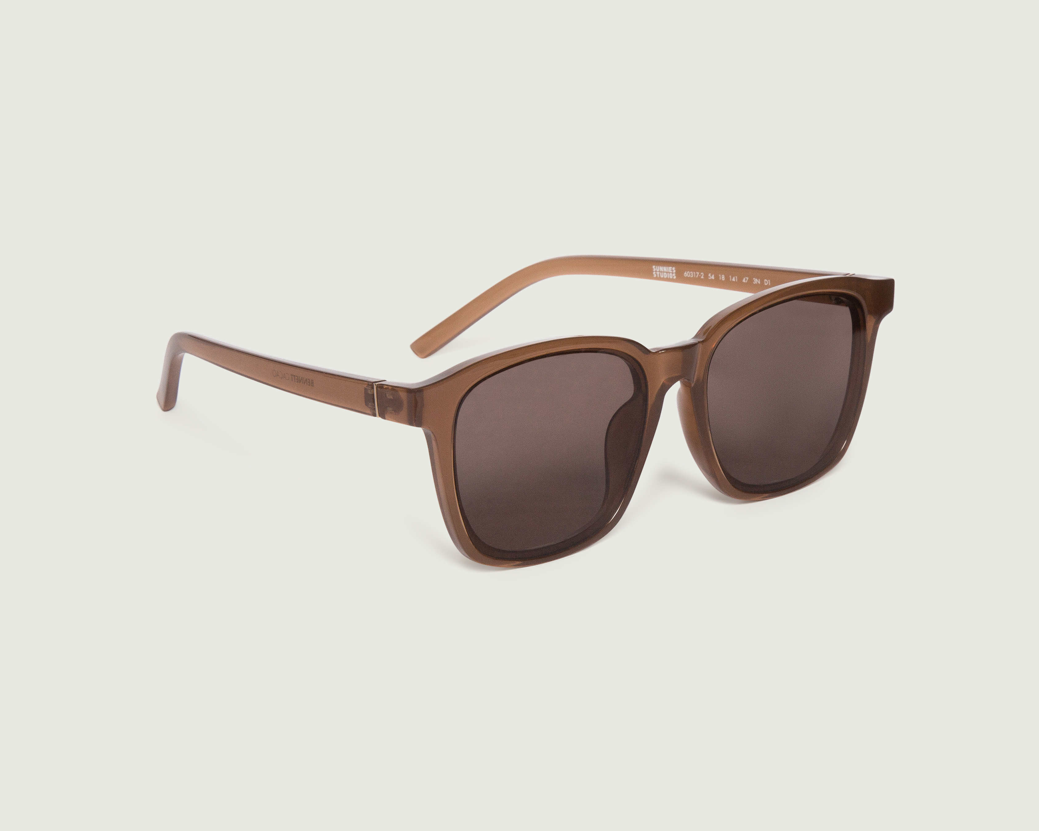 Kính mát Sunnies Studios Gọng Vuông Bennett in Cacao