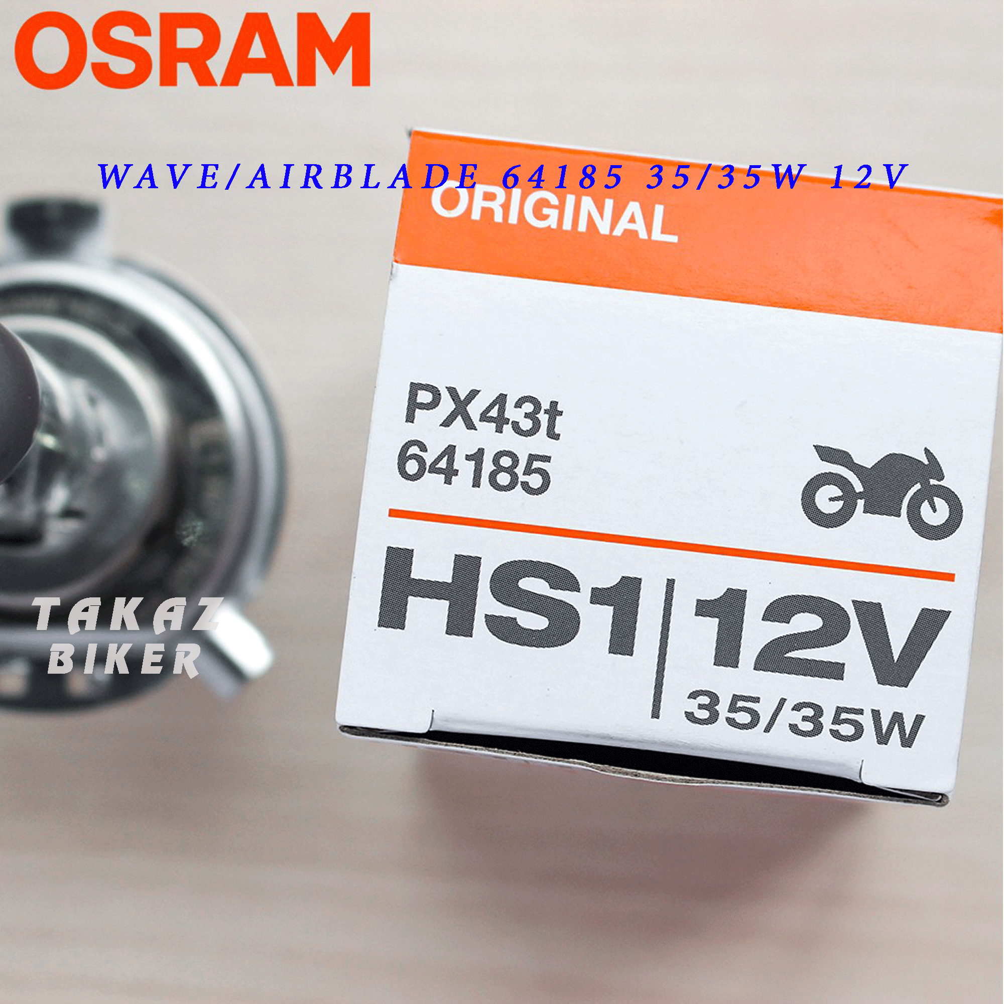 [HCM][ HS1 - 35W ] Bóng đèn OSRAM Halogen HS1 Wave - RS - Exciter - Airblade
