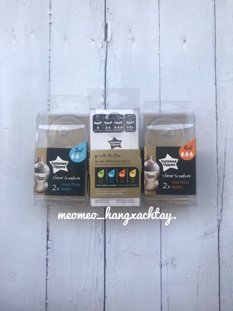 [HCM]Núm ty thay thế bình sữa Tommee Tippee Close to Natural