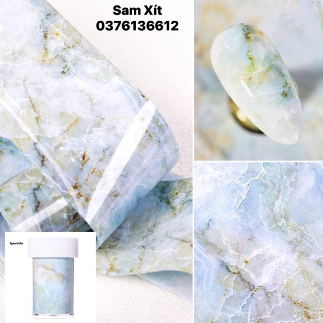 Foil loang vân đá dán móng nhanh tiện đẹp