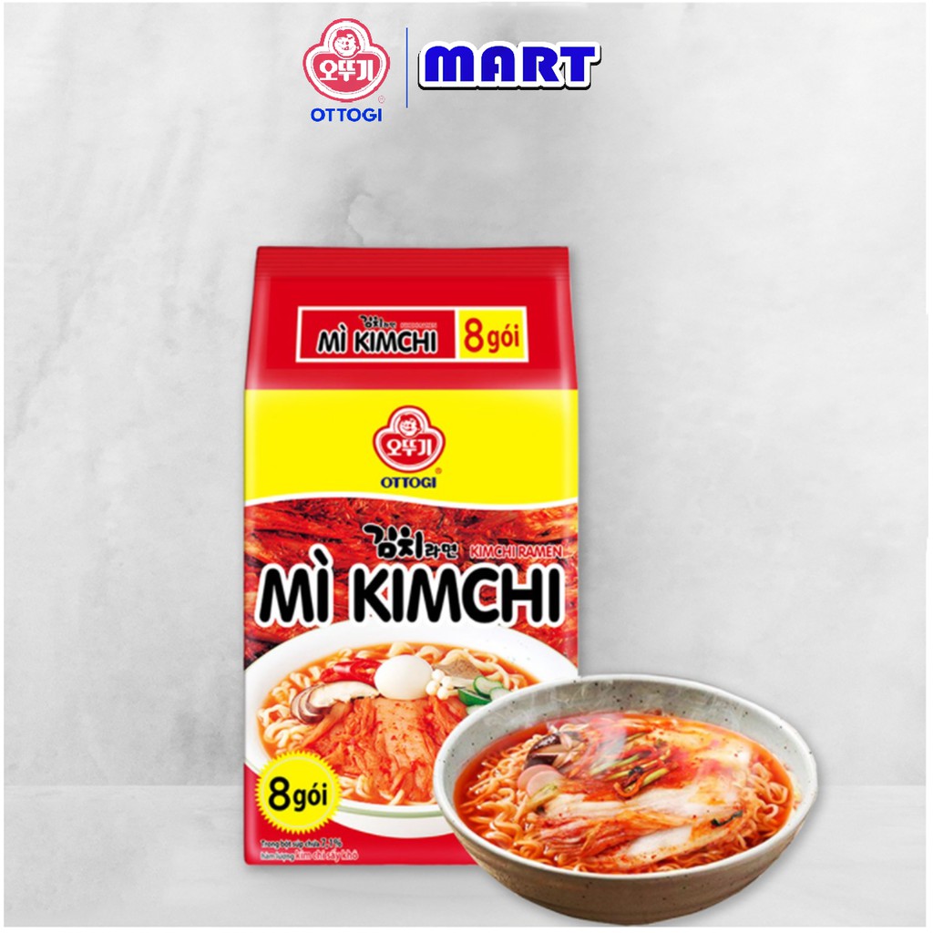 [FREESHIP️] - Lốc 8 gói mì kim chi Ottogi 120g