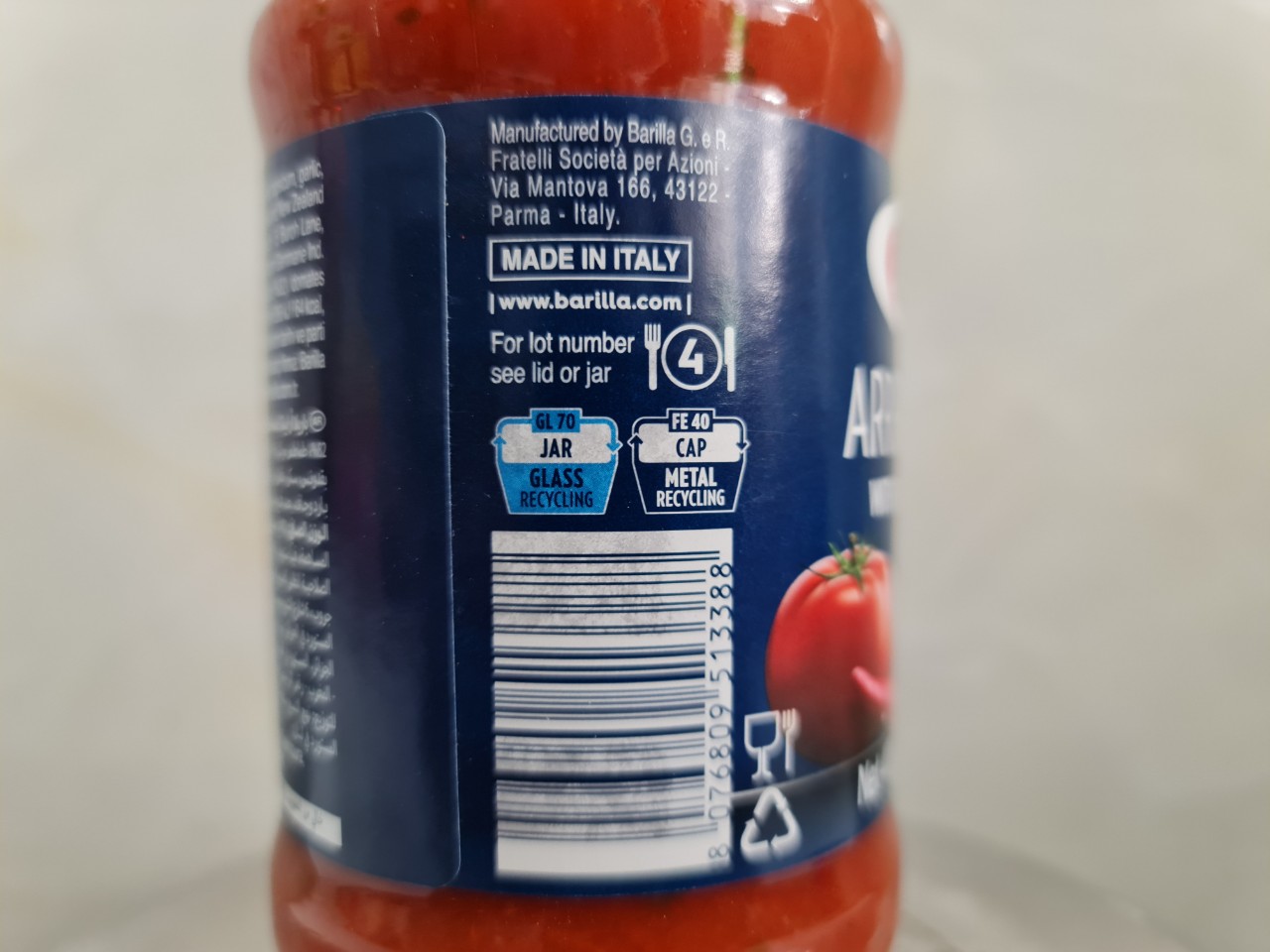 [400g - ARRABBIATA] XỐT CÀ CHUA ỚT [Italia] BARILLA Arrabbiata with Chilli Peppers (anm-hk)