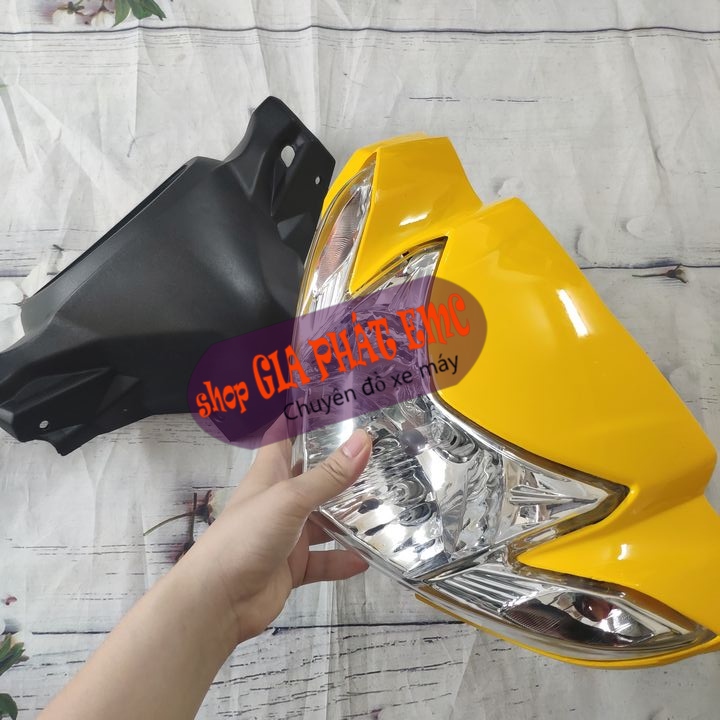 [ 4 món ] Đầu đèn C110 SIRIUS [ GIÁ SỐC] màu VÀNG - KÈM pha đèn siêu sáng