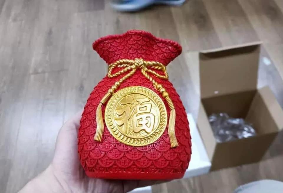 Bình trang trí đựng bông  lúa mạch