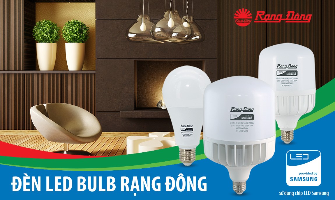 BÓNG ĐÈN LED BULB TRỤ RẠNG ĐÔNG - 40W