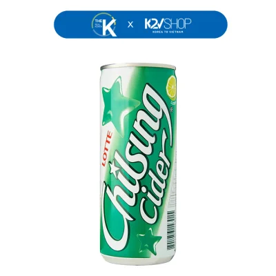 [Combo 5] Nước giải khát Soda vị Chanh Chilsung 250ml (lon)