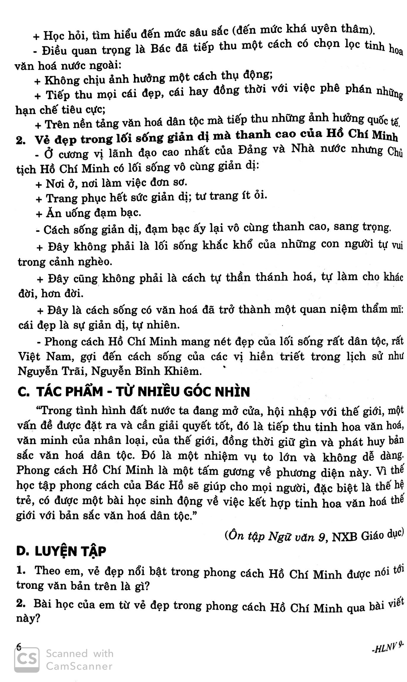 Fahasa - Học Luyện Văn Bản Ngữ Văn 9