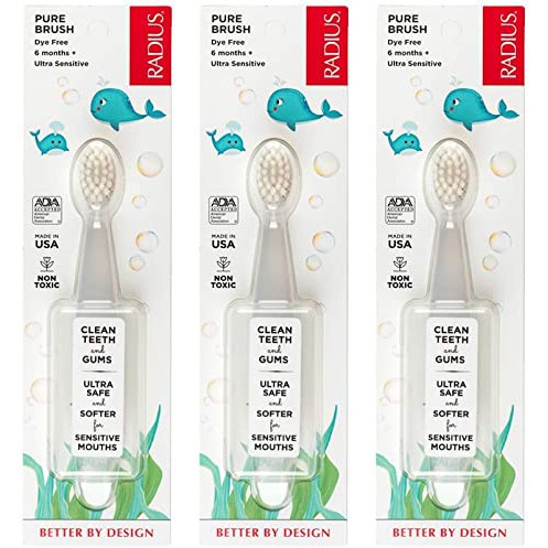 - Bàn Chải đánh răng Siêu Mềm Radius (Pure Brush) - Cho Bé từ 6 tháng tuổi