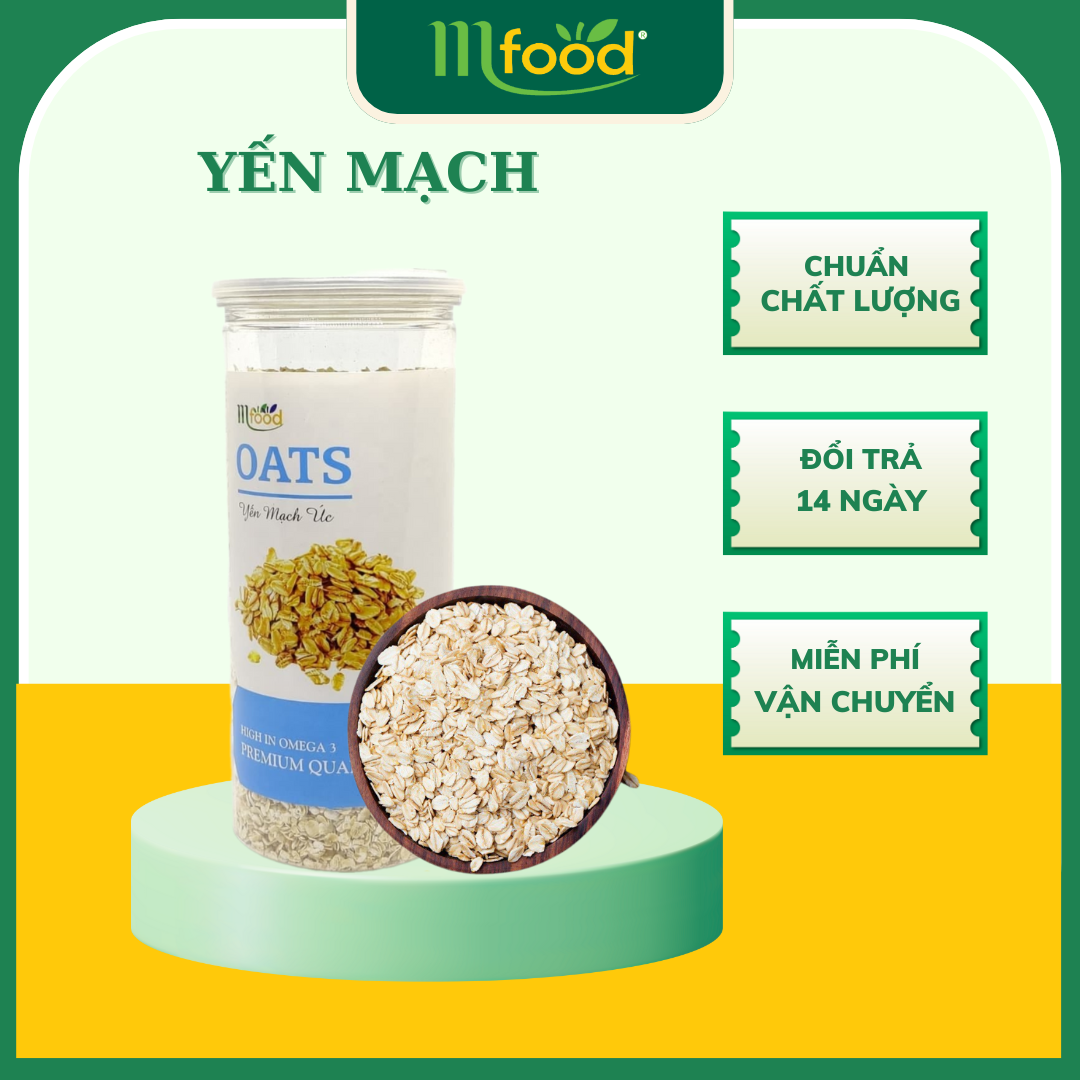 [HCM]Yến mạch Mfood Hủ 450g - Hạt vỡ
